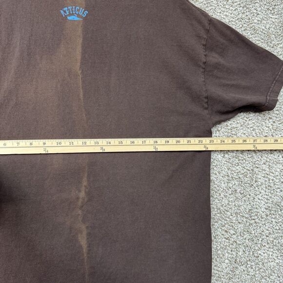 Vintage Atticus Shirt Mens Extra Large Brown Short Sleeve Raven Blink 182 Adult - Picture 12 of 15